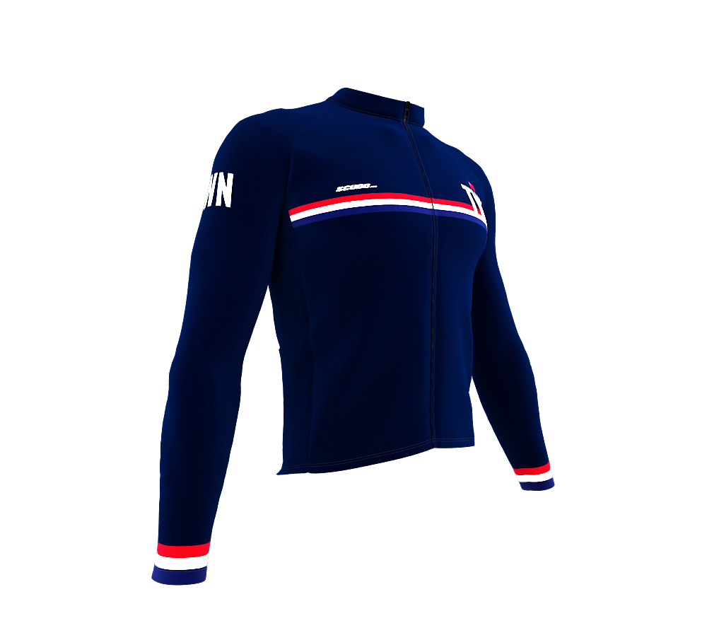 ScudoPro Pro Thermal Long Sleeve Cycling Jersey Country CODE Taiwan Blue | Men and Women