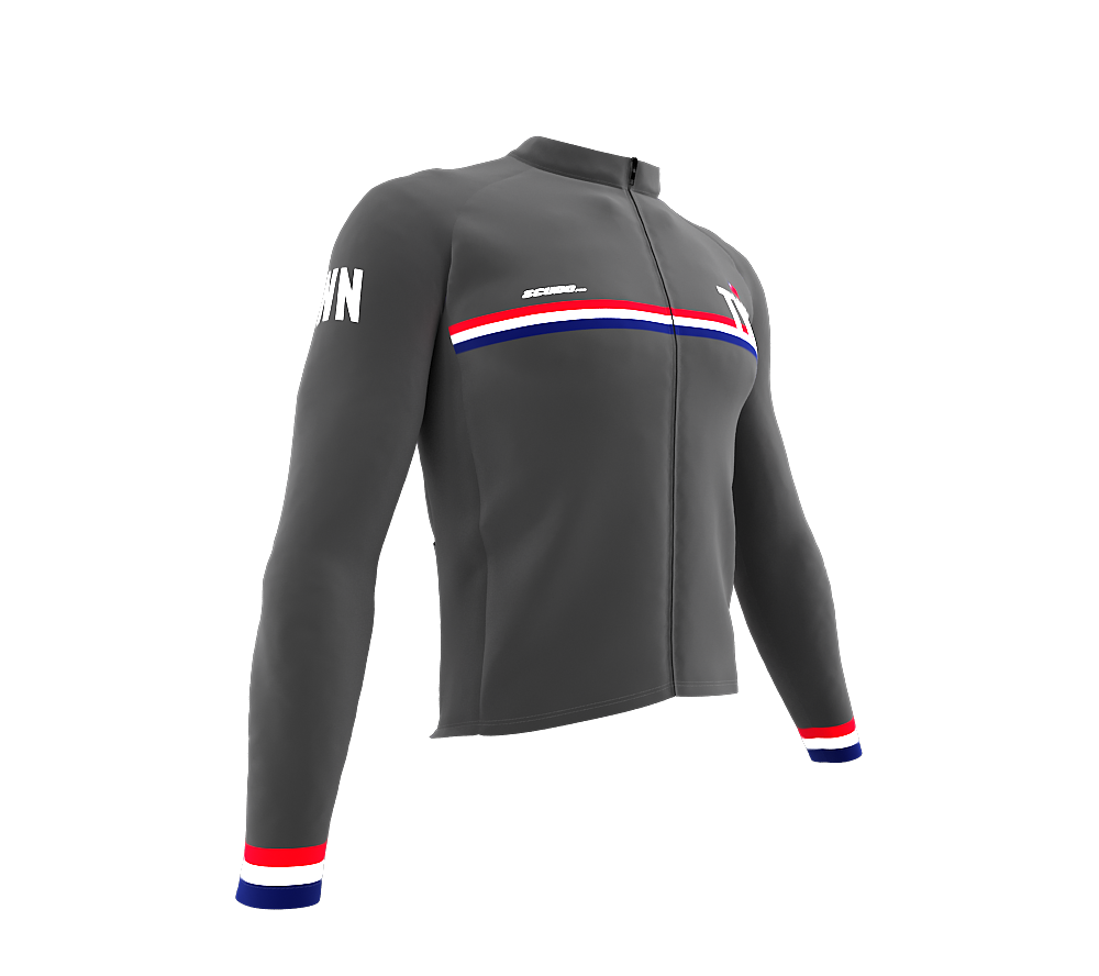ScudoPro Pro Thermal Long Sleeve Cycling Jersey Country CODE Taiwan Gray | Men and Women
