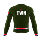 ScudoPro Pro Thermal Long Sleeve Cycling Jersey Country CODE Taiwan Green | Men and Women