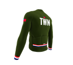 ScudoPro Pro Thermal Long Sleeve Cycling Jersey Country CODE Taiwan Green | Men and Women