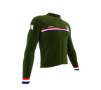 ScudoPro Pro Thermal Long Sleeve Cycling Jersey Country CODE Taiwan Green | Men and Women