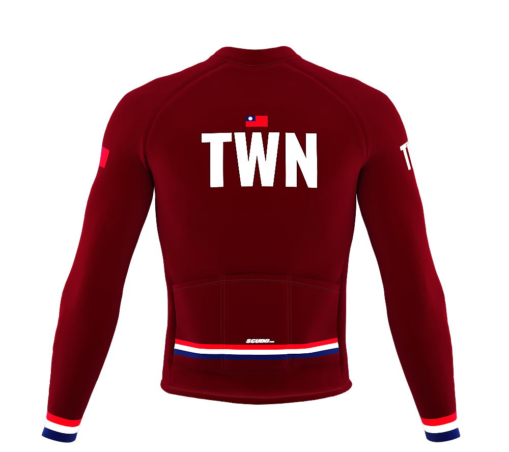 ScudoPro Pro Thermal Long Sleeve Cycling Jersey Country CODE Taiwan Vine | Men and Women