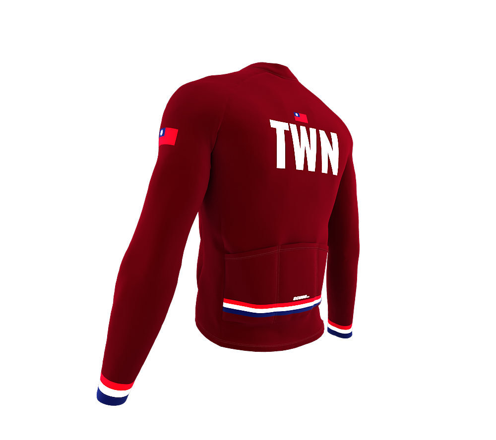 ScudoPro Pro Thermal Long Sleeve Cycling Jersey Country CODE Taiwan Vine | Men and Women