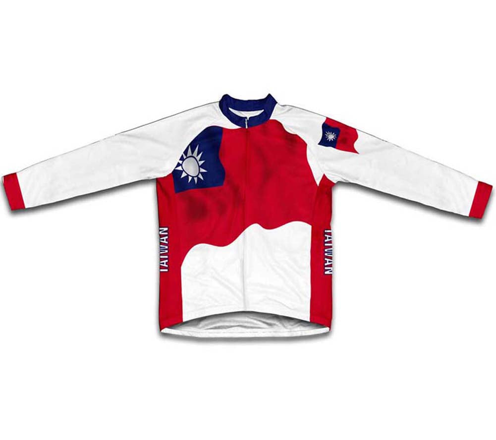 Taiwan Flag Winter Thermal Cycling Jersey