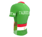 Tajikistan  Full Zipper Bike Short Sleeve Cycling Jersey