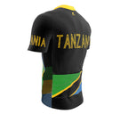 Tanzania  Full Zipper Bike Short Sleeve Cycling Jersey