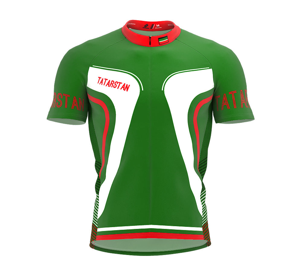 Tatarstan  Full Zipper Bike Short Sleeve Cycling Jersey