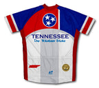 Tennessee Flag Short Sleeve Cycling Jersey for Men and Women