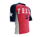 ScudoPro Elite Fit Short Sleeve Cycling Jersey Texas USA State Icon landmark symbol identity  | Men and Women