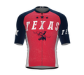 ScudoPro Elite Fit Short Sleeve Cycling Jersey Texas USA State Icon landmark symbol identity  | Men and Women