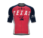 ScudoPro Elite Fit Short Sleeve Cycling Jersey Texas USA State Icon landmark symbol identity  | Men and Women