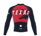 ScudoPro Pro Thermal Long Sleeve Cycling Jersey Texas USA state Icon landmark identity  | Men and Women