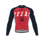ScudoPro Pro Thermal Long Sleeve Cycling Jersey Texas USA state Icon landmark identity  | Men and Women