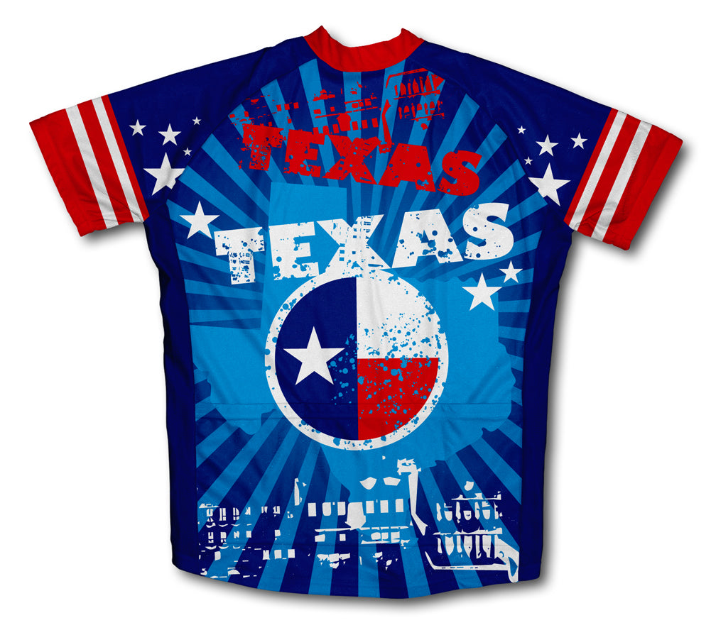 Texas Short Sleeve Cycling Jersey for Men and Women