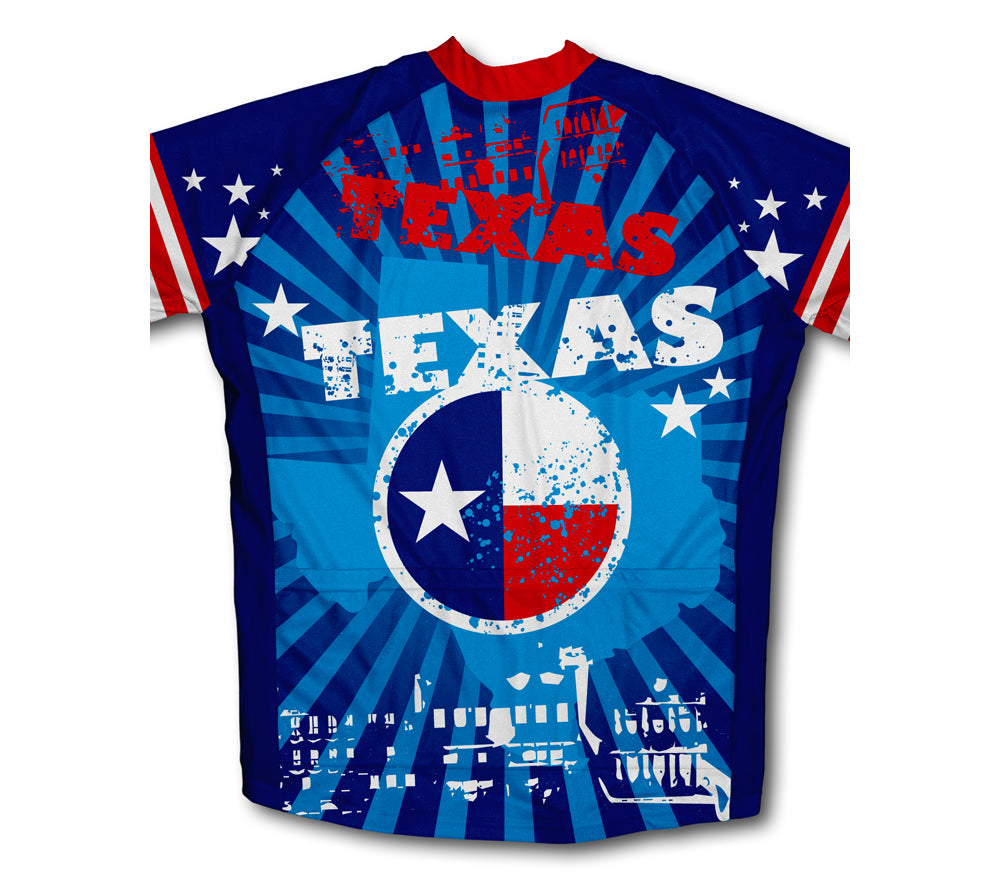 Texas Short Sleeve Cycling Jersey for Men and Women