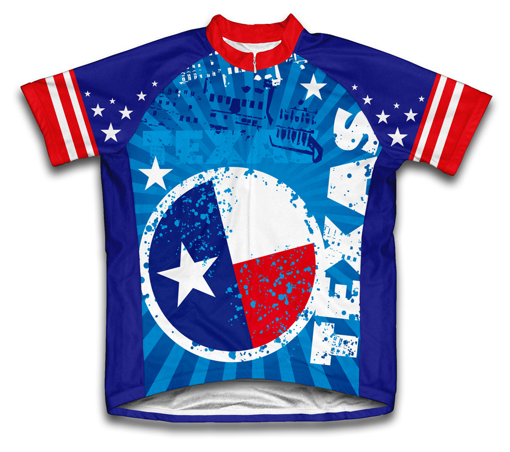 Texas Short Sleeve Cycling Jersey for Men and Women