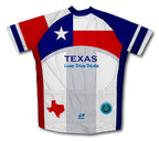 Texas Flag Short Sleeve Cycling Jersey for Men and Women