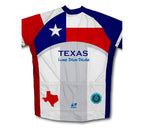 Texas Flag Short Sleeve Cycling Jersey for Men and Women