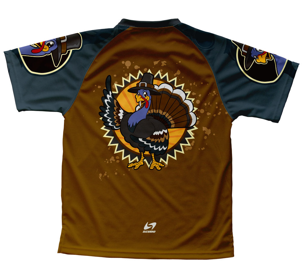 Thanksgiving Turkey Technical T-Shirt for Men and Women