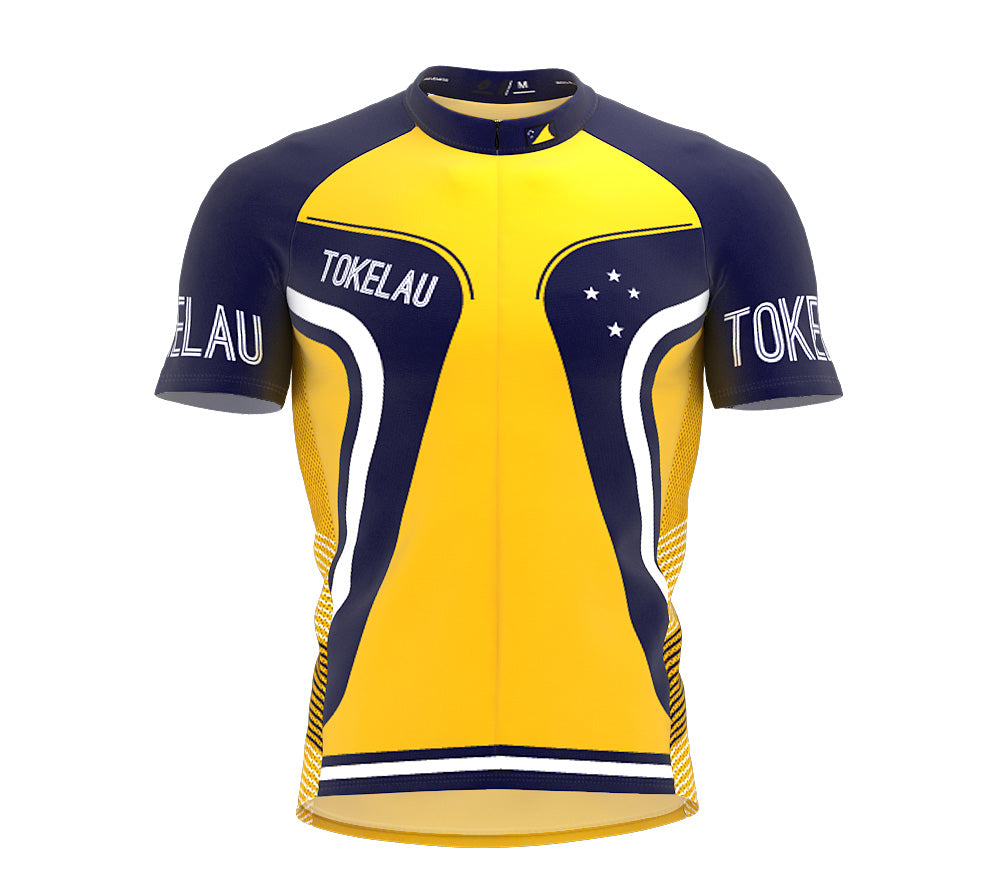 Tokelau  Full Zipper Bike Short Sleeve Cycling Jersey