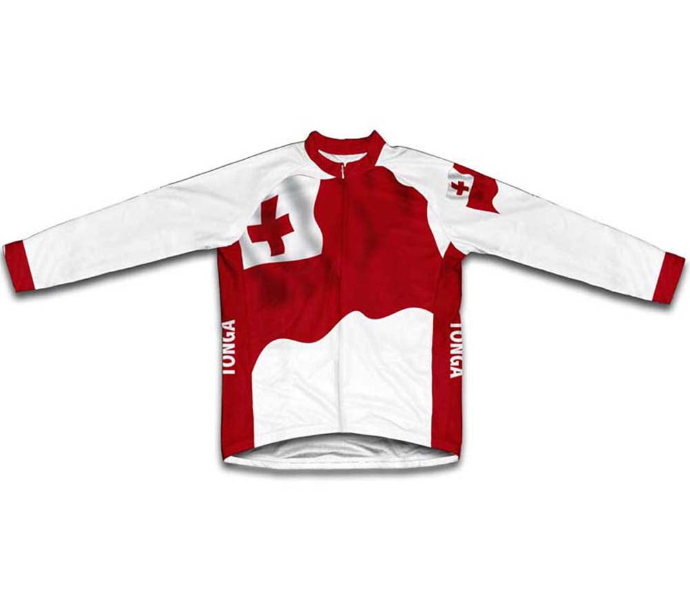 Tonga Flag Winter Thermal Cycling Jersey
