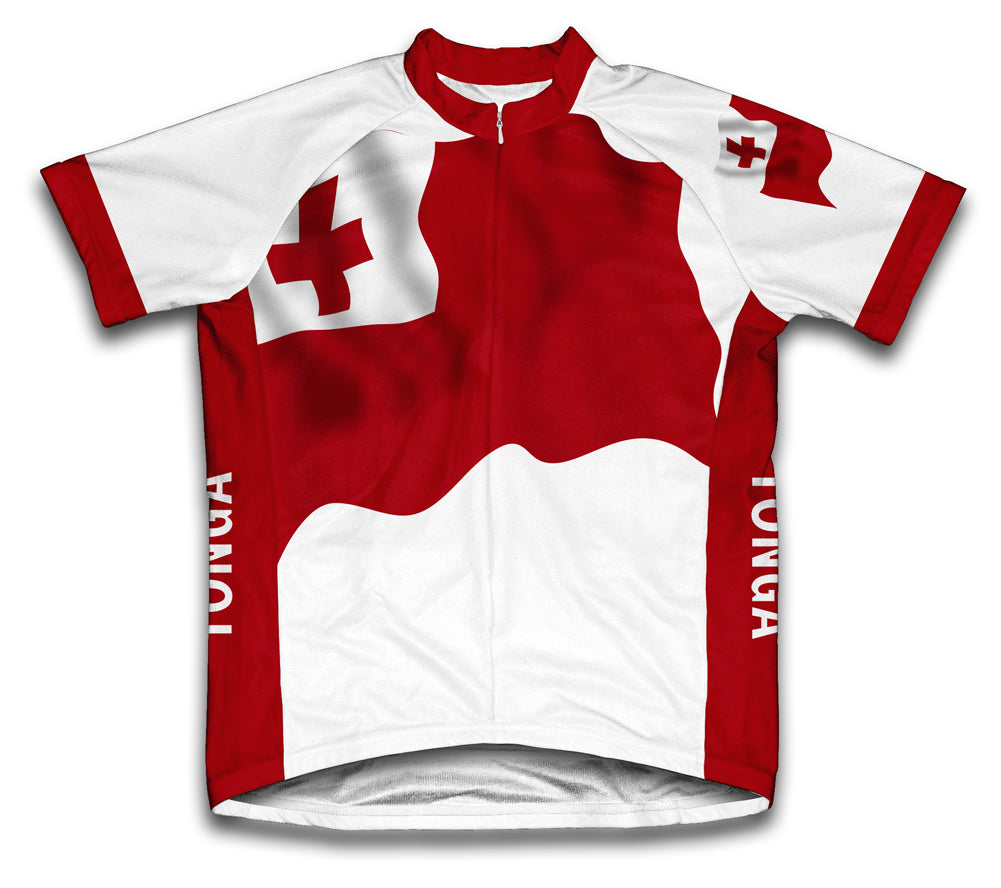 Tonga Flag Cycling Jersey for Men and Women