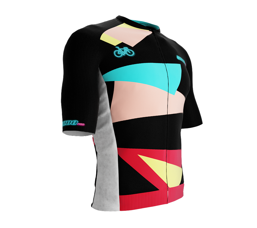 ScudoPro Pro-Elite Short Sleeve Cycling Jersey Retro Geo|  Men and Women