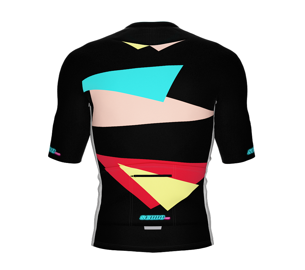 ScudoPro Elite Fit Short Sleeve Cycling Jersey Retro Geo|  Men and Women