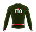 ScudoPro Pro Thermal Long Sleeve Cycling Jersey Country CODE Trinidad And Tobago Green | Men and Women