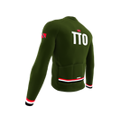 ScudoPro Pro Thermal Long Sleeve Cycling Jersey Country CODE Trinidad And Tobago Green | Men and Women