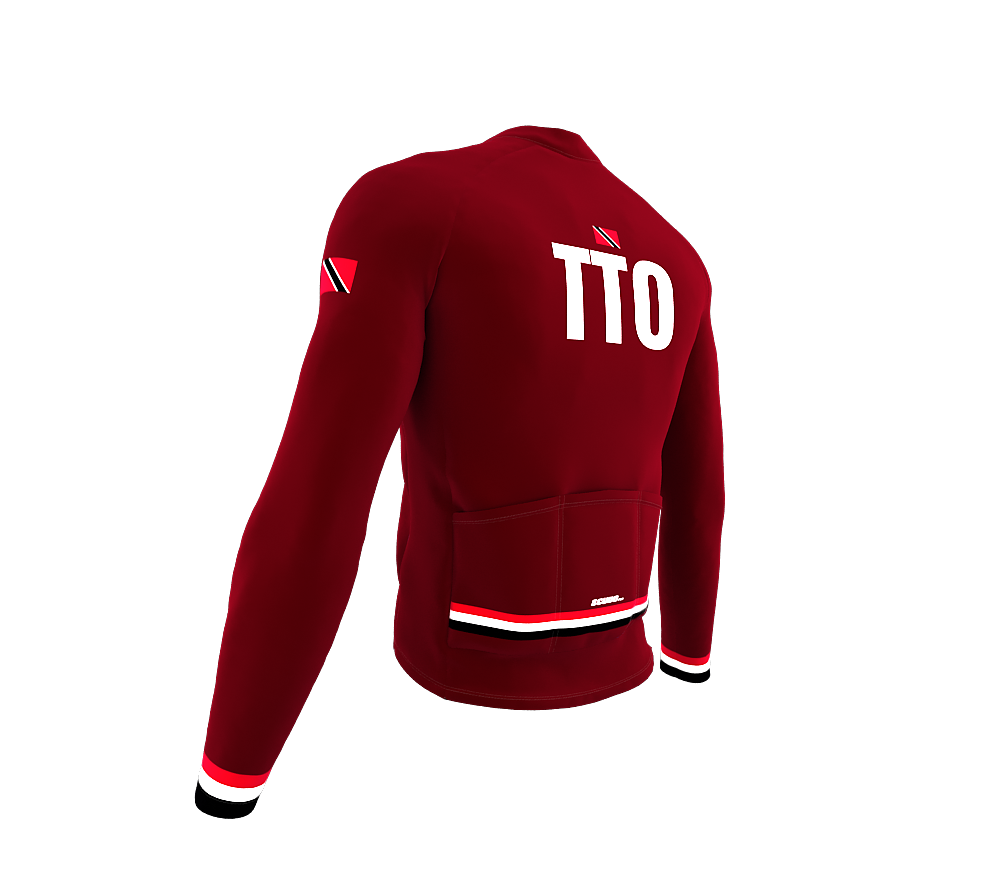 ScudoPro Pro Thermal Long Sleeve Cycling Jersey Country CODE Trinidad And Tobago Vine | Men and Women