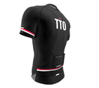 Trinidad And Tobago Black CODE Short Sleeve Cycling PRO Jersey for Men and Women