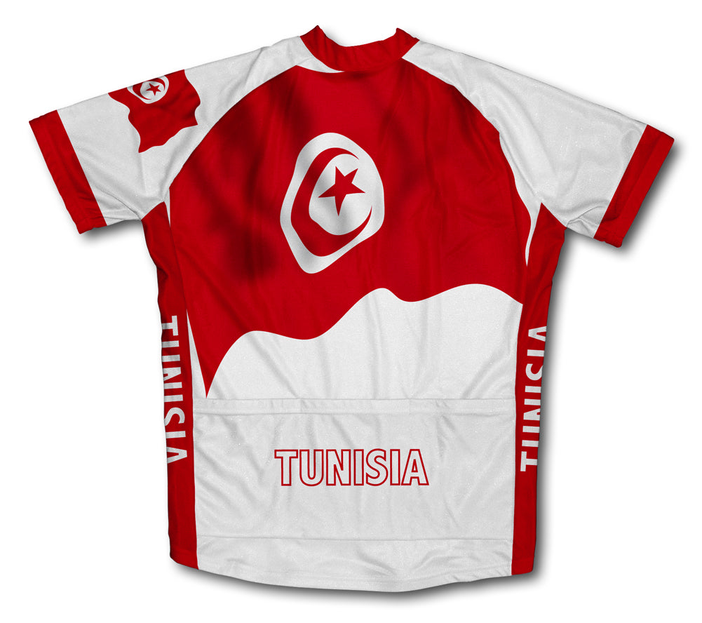 Tunisia Flag Cycling Jersey for Men and Women
