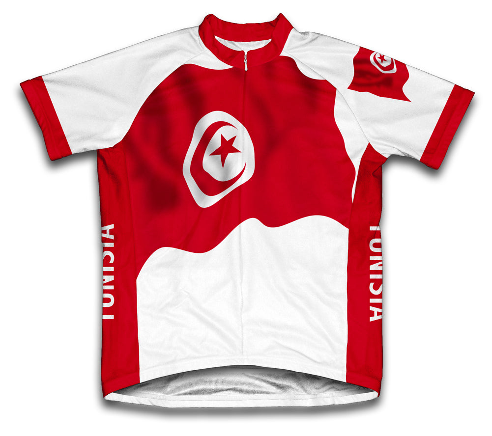 Tunisia Flag Cycling Jersey for Men and Women