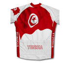 Tunisia Flag Winter Thermal Cycling Jersey
