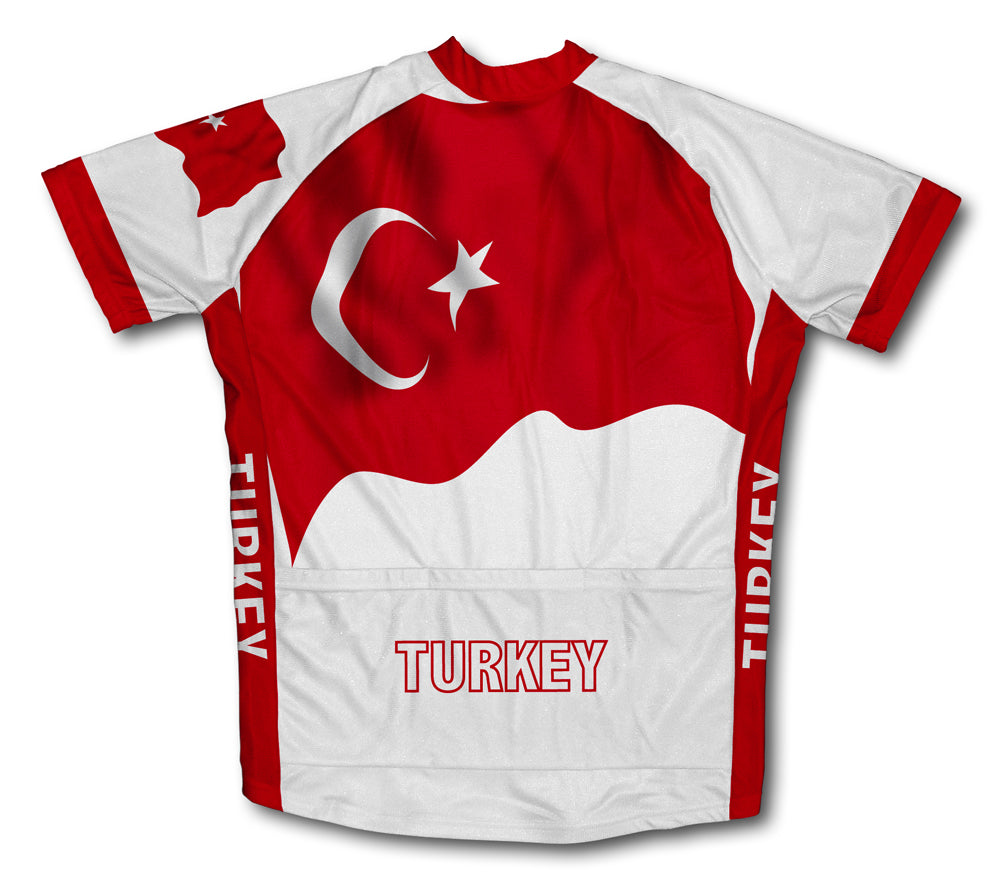 Turkey Flag Cycling Jersey for Men and Women