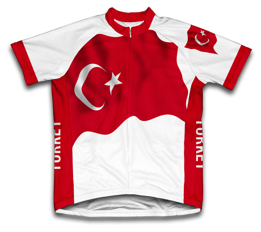 Turkey Flag Cycling Jersey for Men and Women