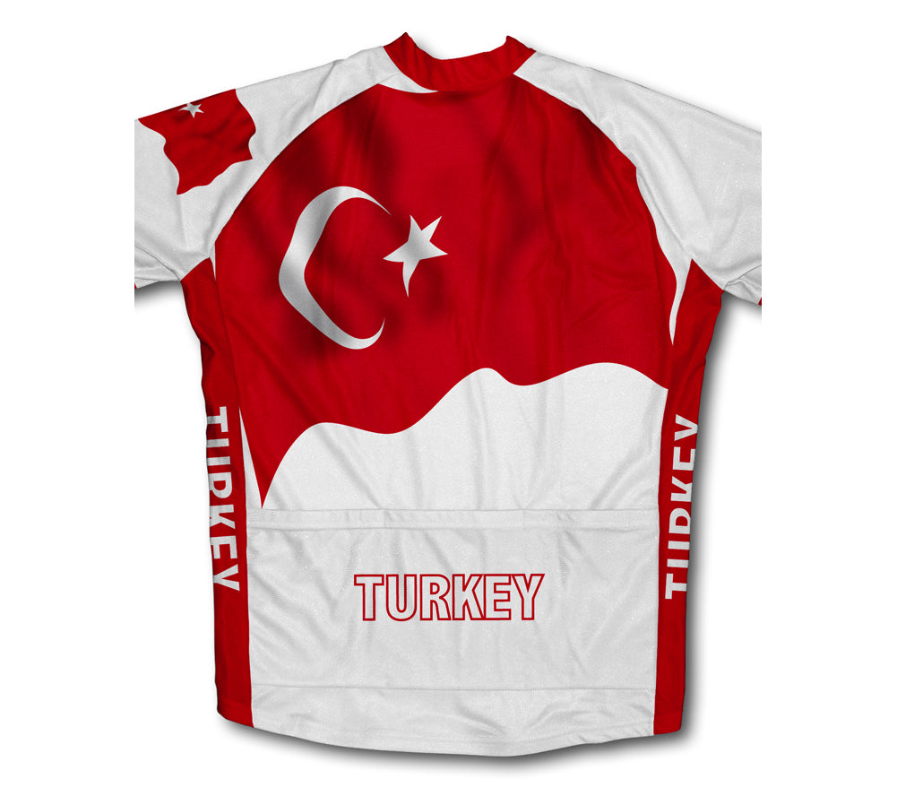 Turkey Flag Cycling Jersey for Men and Women