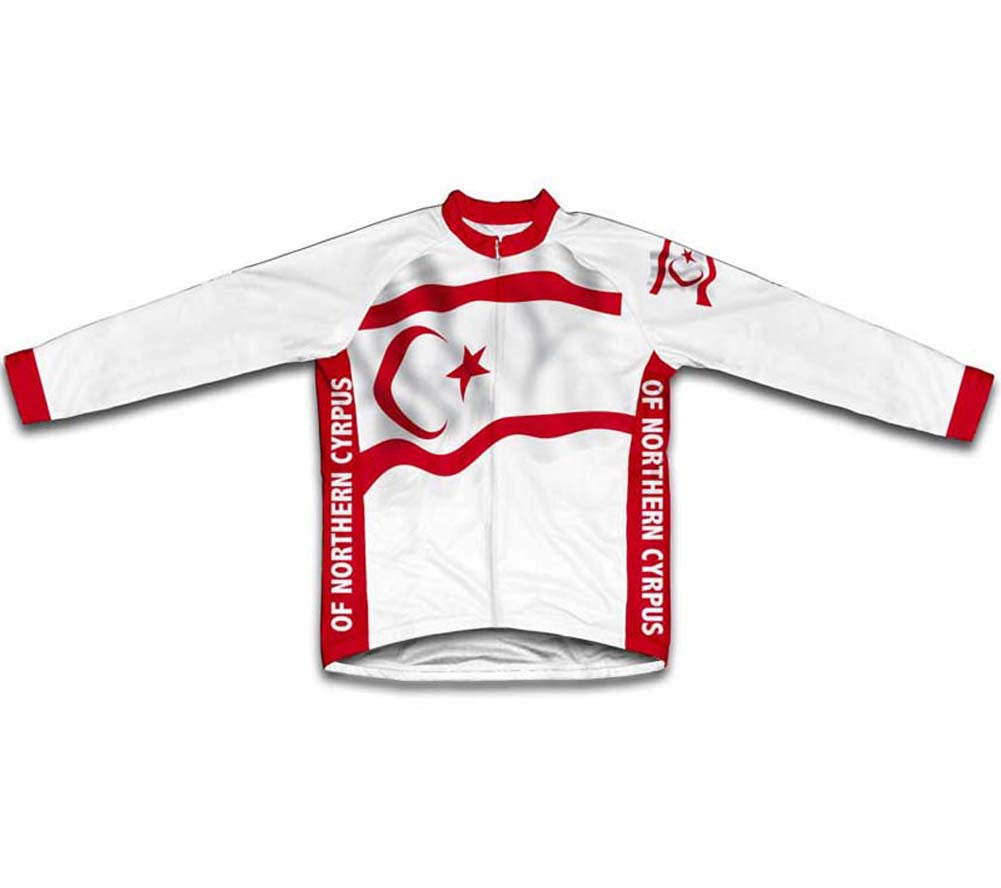 Turkish Republic  Of Northern Cyrpus Flag Winter Thermal Cycling Jersey