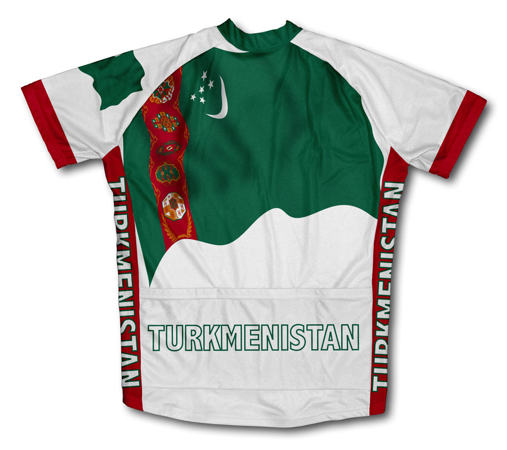 Turkmenistan Flag Cycling Jersey for Men and Women