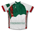 Turkmenistan Flag Cycling Jersey for Men and Women