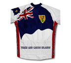 Turks And Caicos Islands Flag Cycling Jersey for Men and Women