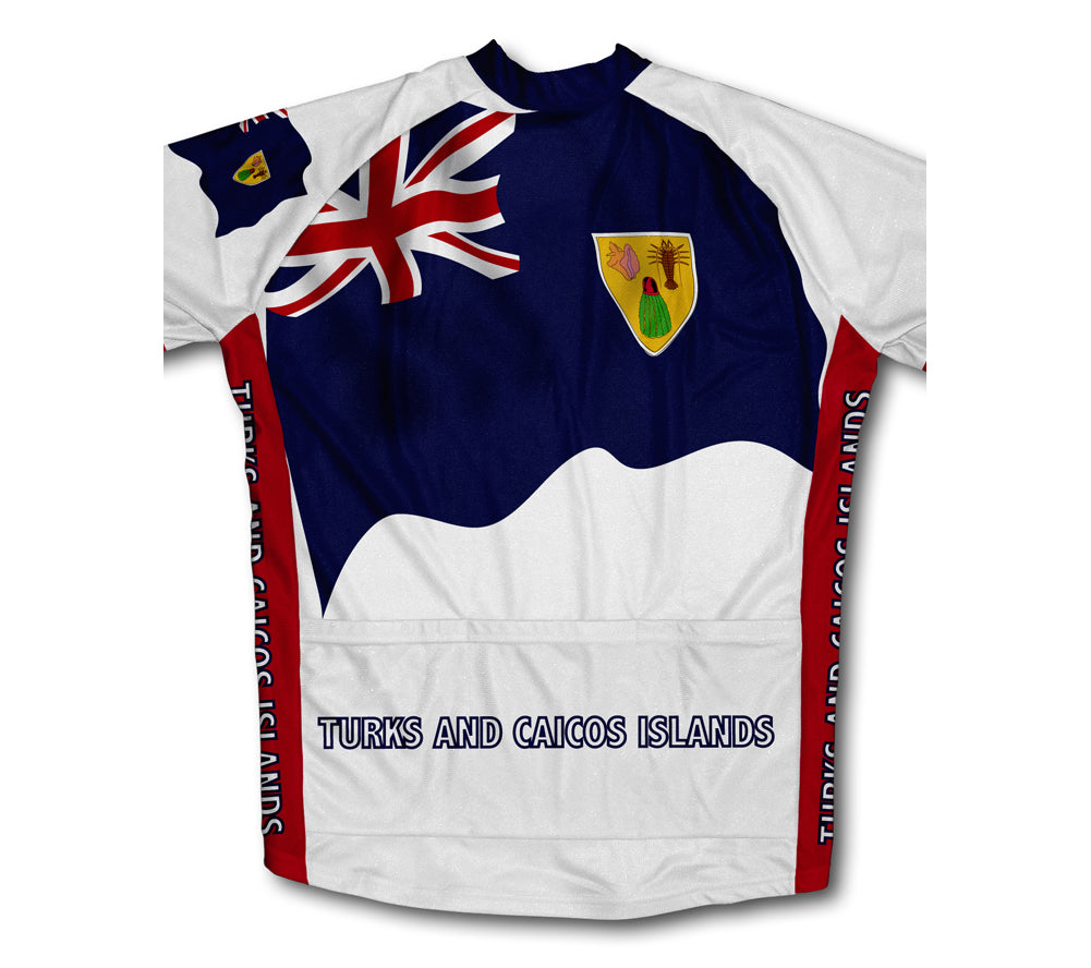 Turks And Caicos Islands Flag Winter Thermal Cycling Jersey