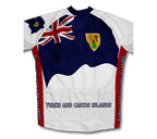 Turks And Caicos Islands Flag Winter Thermal Cycling Jersey