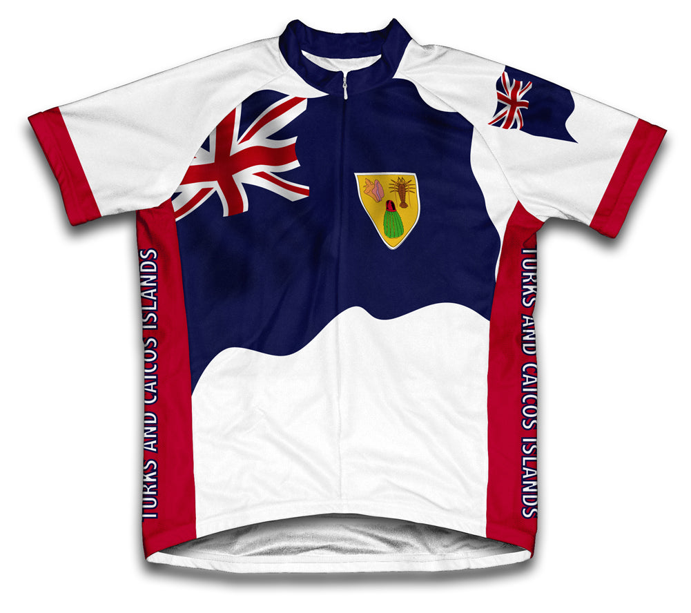 Turks And Caicos Islands Flag Cycling Jersey for Men and Women