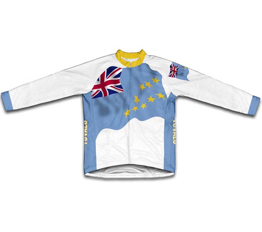 Tuvalu Flag Winter Thermal Cycling Jersey