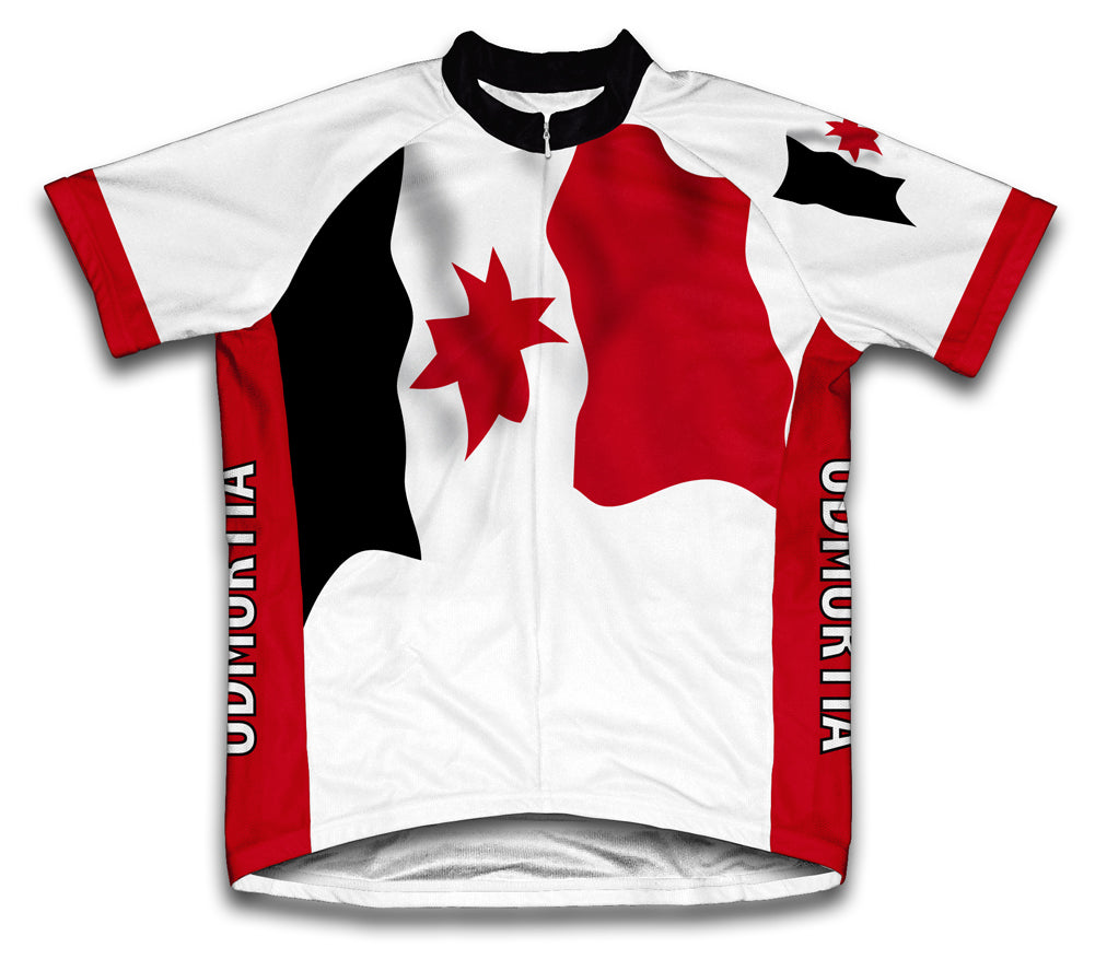 Udmurtia Flag Cycling Jersey for Men and Women
