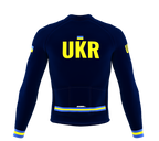 ScudoPro Pro Thermal Long Sleeve Cycling Jersey Country CODE Ukraine Blue | Men and Women