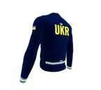 ScudoPro Pro Thermal Long Sleeve Cycling Jersey Country CODE Ukraine Blue | Men and Women