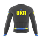 ScudoPro Pro Thermal Long Sleeve Cycling Jersey Country CODE Ukraine Gray | Men and Women